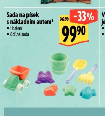 Sada na písek s nákladním autem