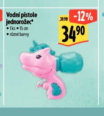 Vodní pistole jednorožec