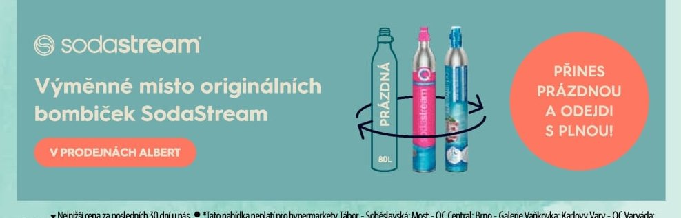 Výměnné místo originálních bombiček SodaStream