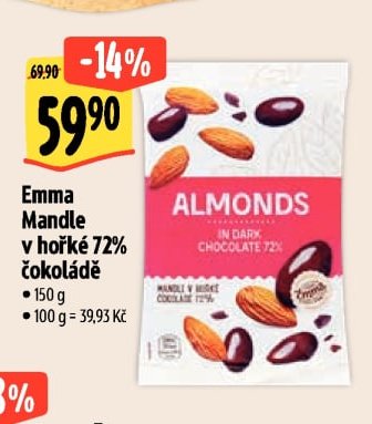 Emma Mandle v hořké 72% čokoládě