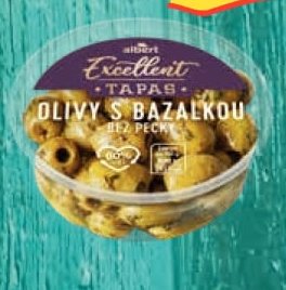 Olivy s bazalkou