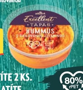 Hummus s grilovanou zeleninou