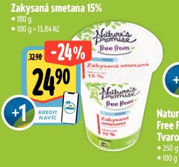 Nature's Promise Free From Zakysaná smetana 15%