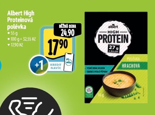 Albert High Proteinová polévka