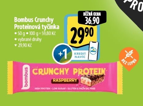 Bombus Crunchy Proteinová tyčinka