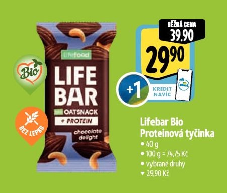 Lifebar Bio Proteinová tyčinka