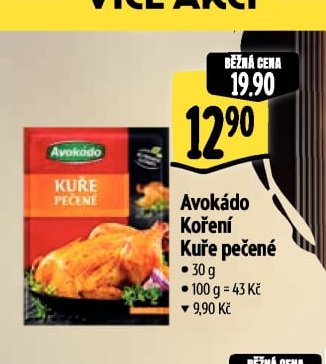 Avokádo Koření Kuře pečené