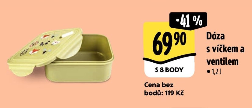 Dóza s víčkem a ventilem