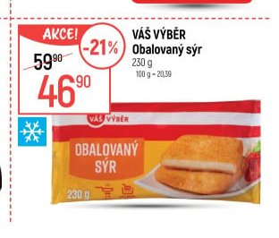 Váš výběr Obalovaný sýr 230 g