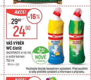 Váš výběr WC čistič