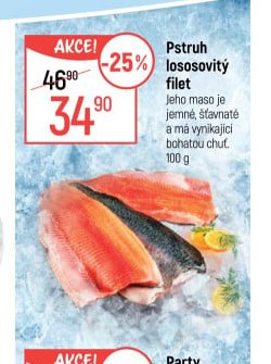 Pstruh lososovitý filet