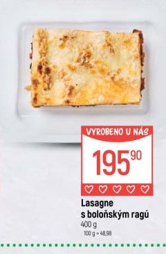 Lasagne s boloňským ragú