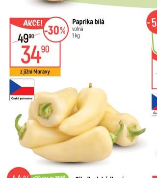 Paprika bílá