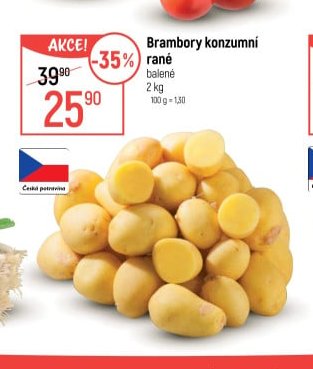 Brambory konzumní rané