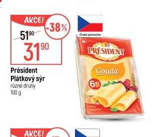 Président Plátkový sýr