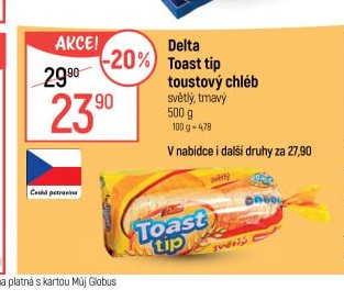 Delta Toast tip toustový chléb
