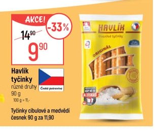 Havlík tyčinky