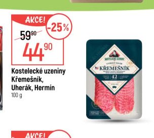 Kostelecké uzeniny Křemešník, Uherák, Hermín