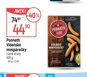 Ponnath Vídeňské minipárečky