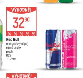 Red Bull energetický nápoj různé druhy plech 0,25l