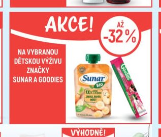 Sunar a Goodies dětská výživa