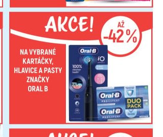 Oral-B kartáčky, hlavice a pasty