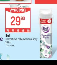 Bel kosmetické odličovací tampony