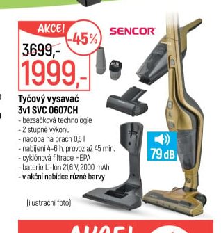 Tyčový vysavač 3v1 SVC 0607CH