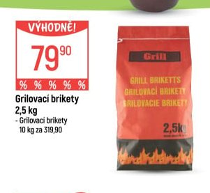 Grilovací brikety 2,5 kg