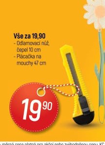 Odlamovací nůž, Plácačka na mouchy