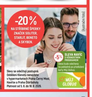 Na stříbrné šperky značek Soliter, Starlit, Beneto a Skyben