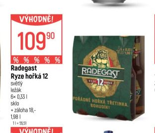 Radegast Ryze hořká 12