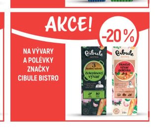 Na vývary a polévky značky Cibule Bistro