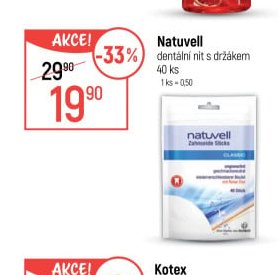 Natuvell dentální nit s držákem