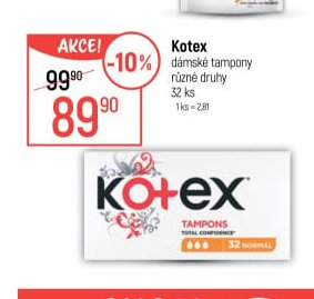 Kotex dámské tampony