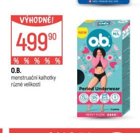 O.B. menstruační kalhotky