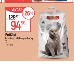 PetChef hrudkující stelivo