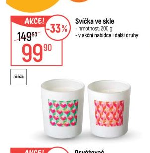 Svíčka ve skle
