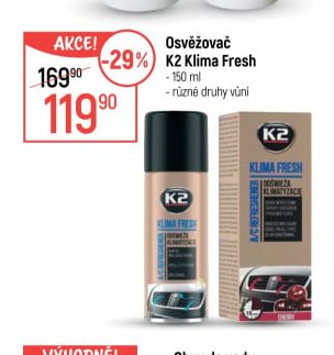 Osvěžovač K2 Klima Fresh