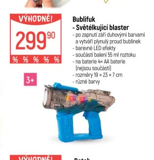 Bublifuk - Světélkující blaster