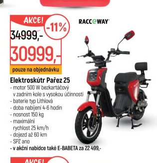 Elektroskútr Pařez 25