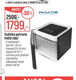 Sušička potravin PHFD 7067
