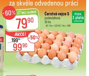 Čerstvá vejce S
