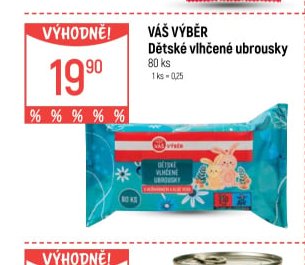 Váš Výběr Dětské vlhčené ubrousky