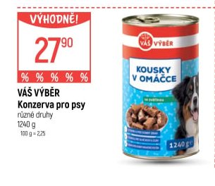 Váš Výběr Konzerva pro psy