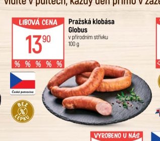 Pražská klobása Globus