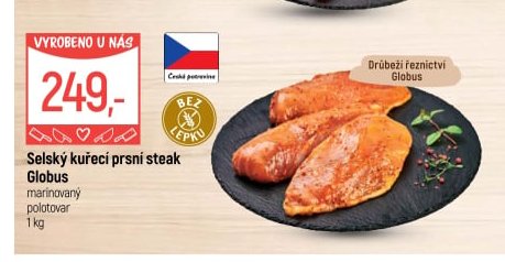 Selský kuřecí prsní steak Globus