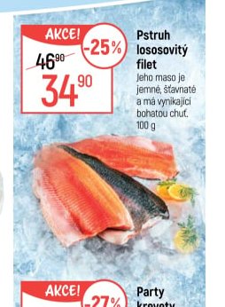 Pstruh lososovitý filet
