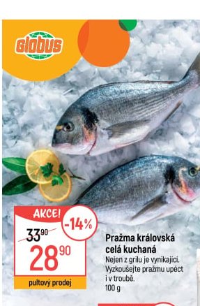 Pražma královská celá kuchaná