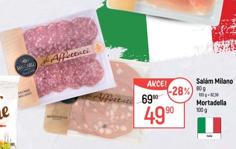 Salám Milano, Mortadella
